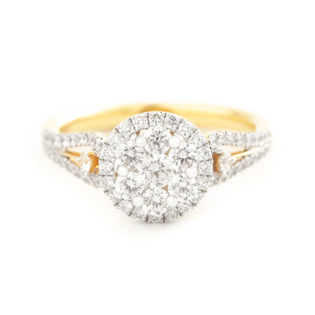 ANILLO FLOR CON DIAMANTES