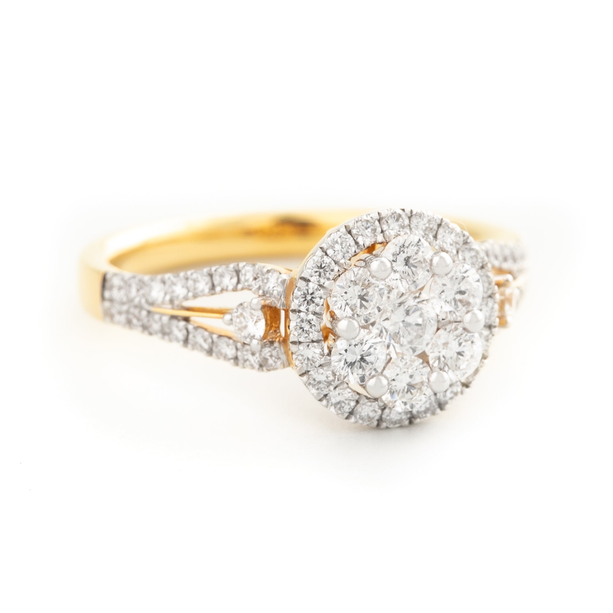 ANILLO FLOR CON DIAMANTES