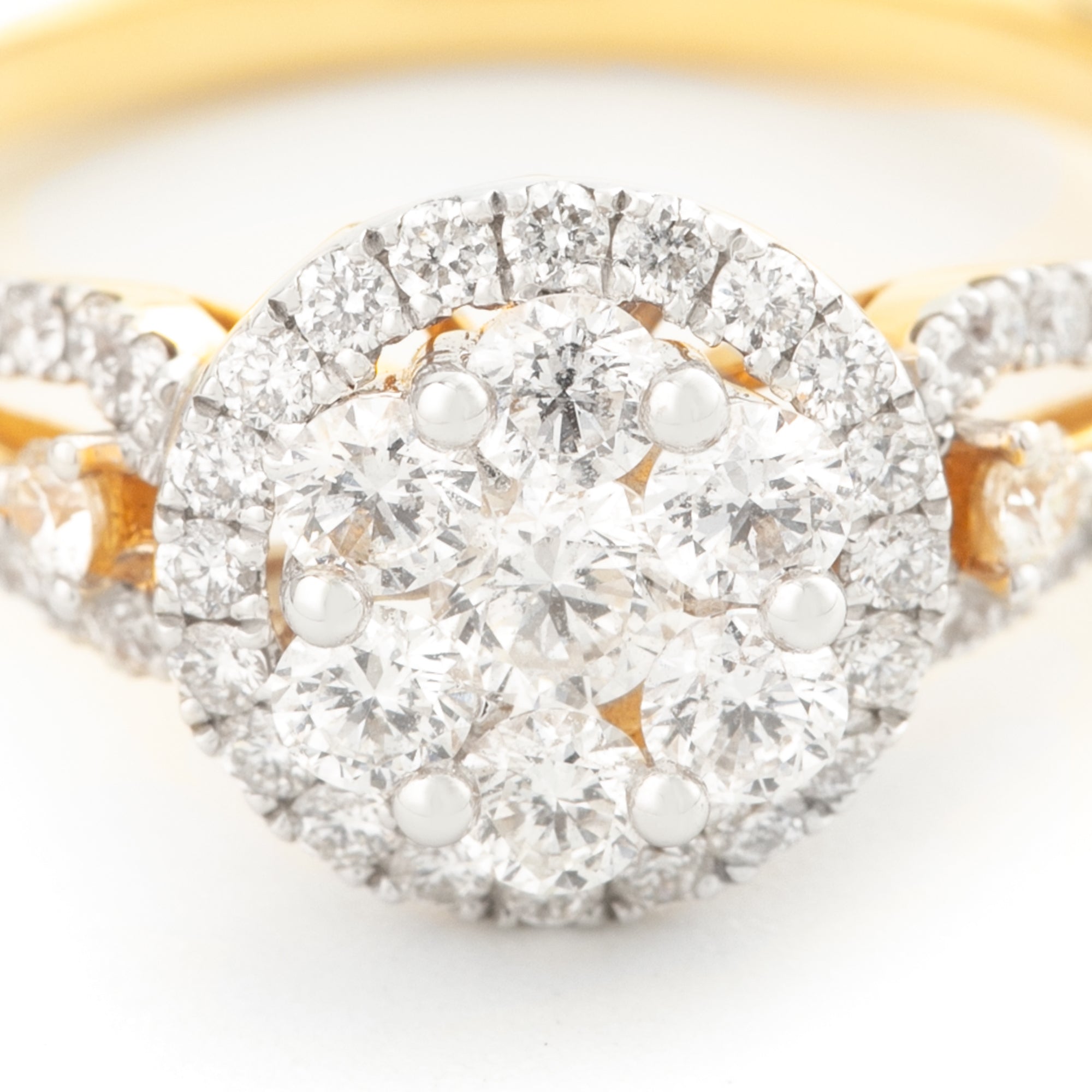 ANILLO FLOR CON DIAMANTES