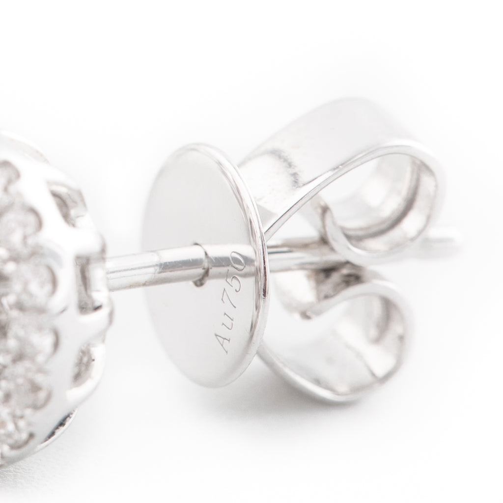 ARETES FLOR CON DIAMANTES
