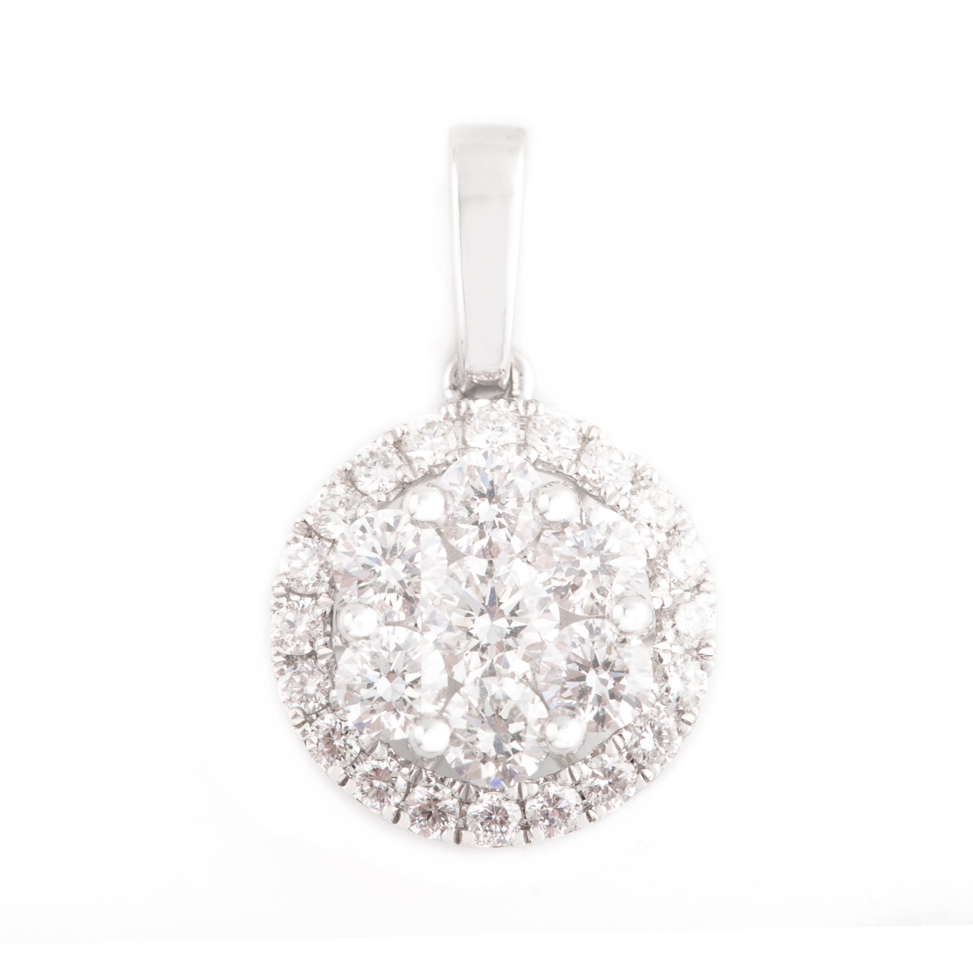 DIJE FLOR CON DIAMANTES