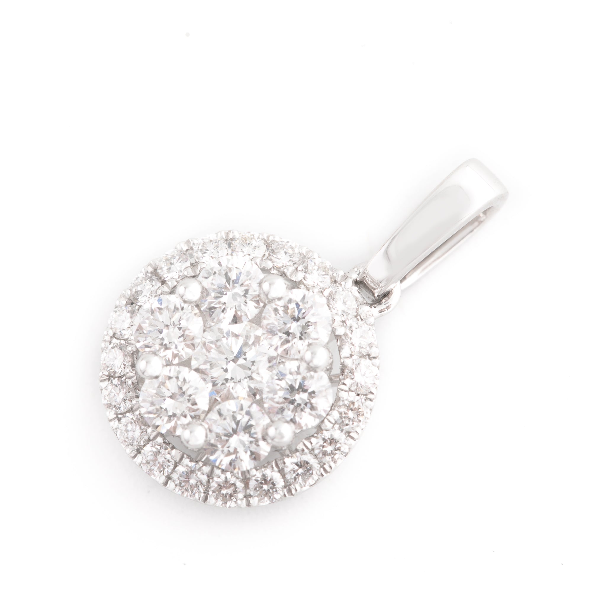 DIJE FLOR CON DIAMANTES