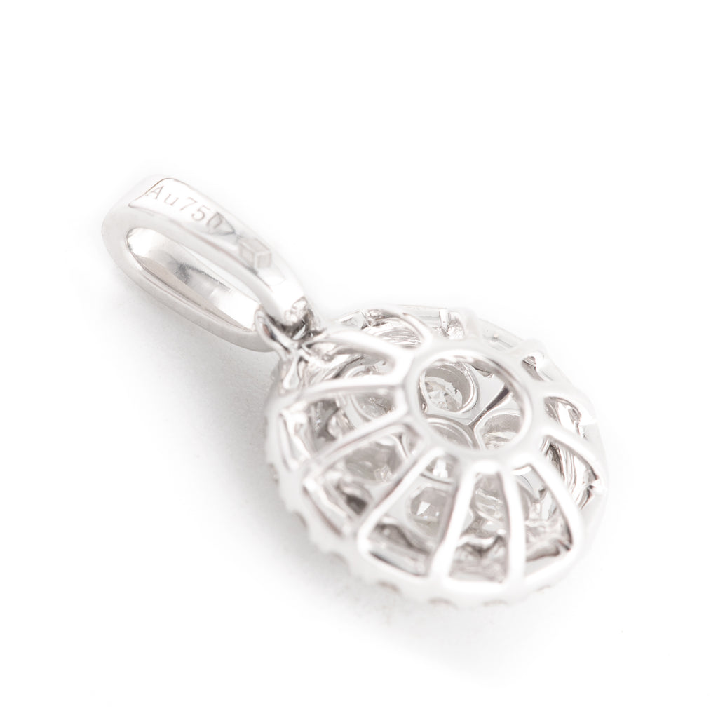 DIJE FLOR CON DIAMANTES