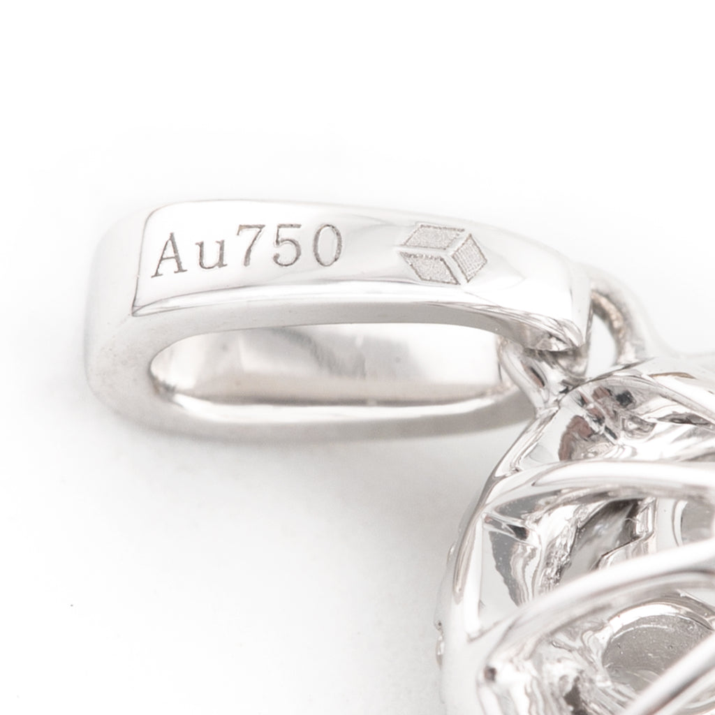 DIJE FLOR CON DIAMANTES