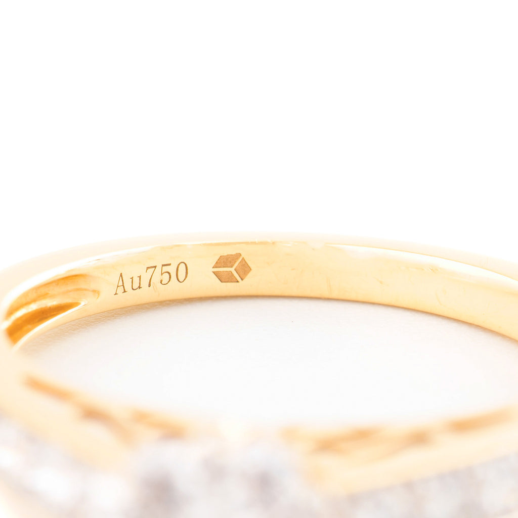 ANILLO SOLITARIO FLOR CON DIAMANTES