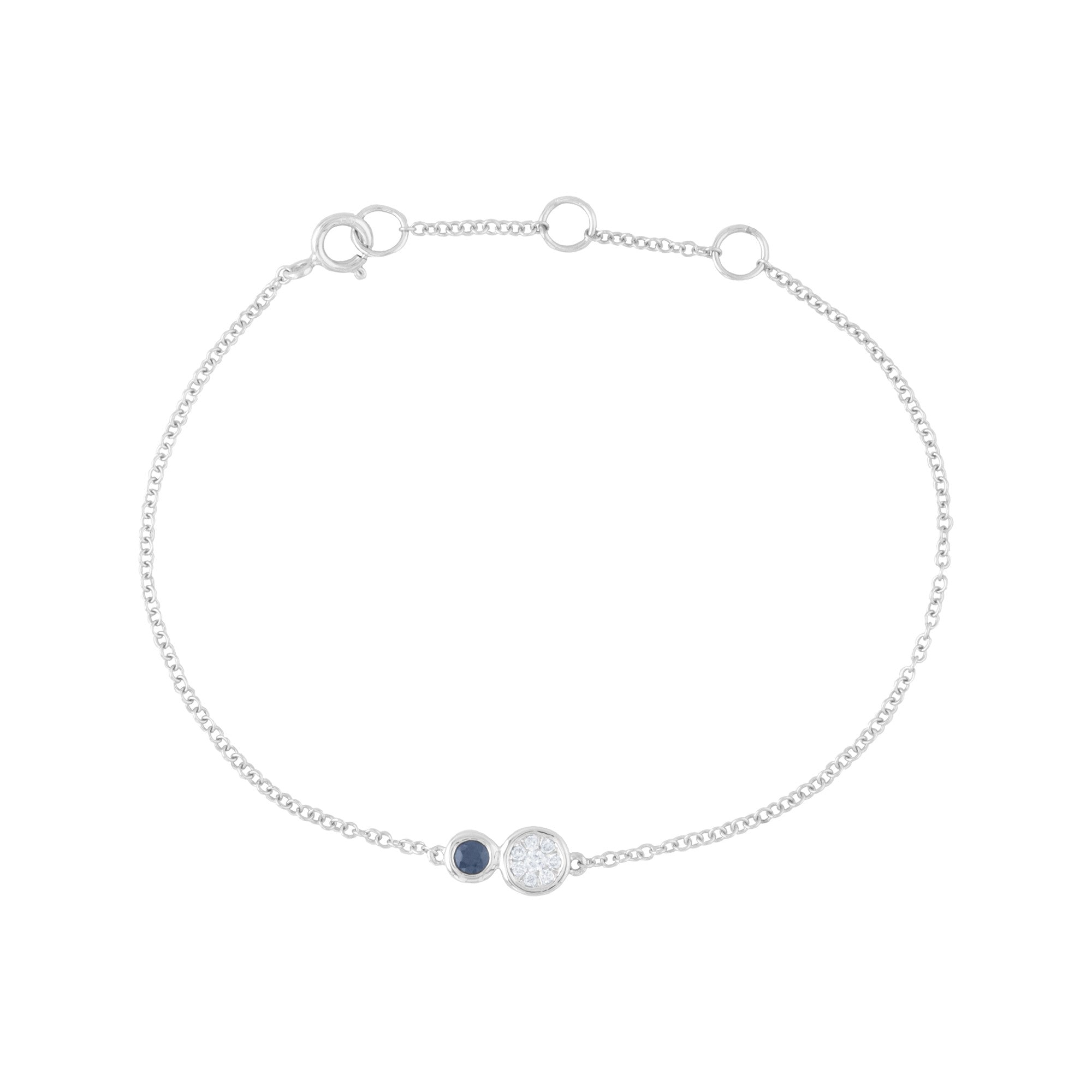 PULSERA ROLLO CON ZAFIRO