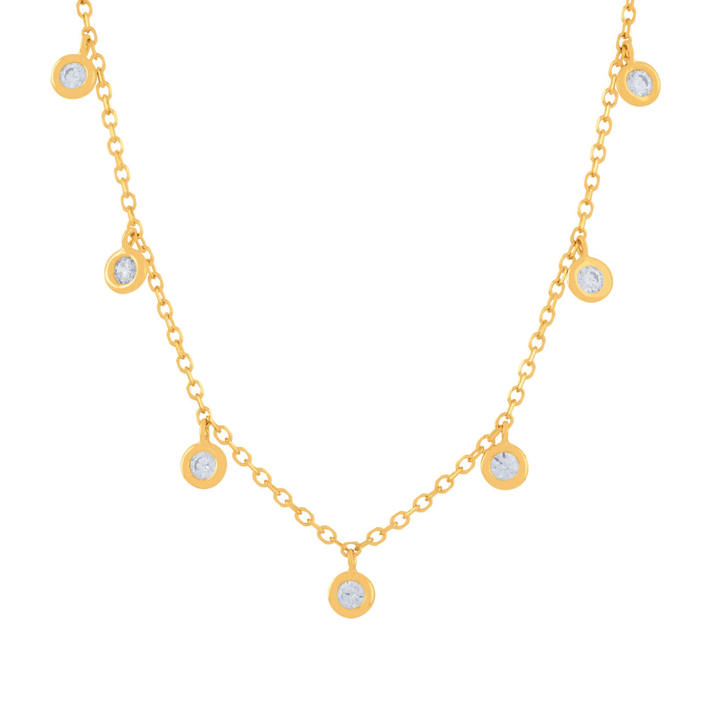 GARGANTILLA CON ZIRCONES COLGANTES