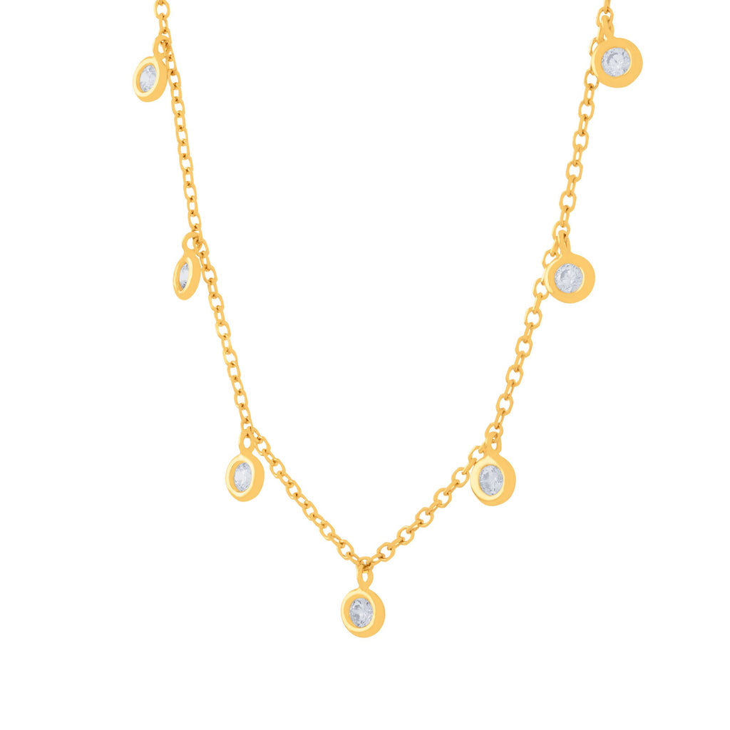 GARGANTILLA CON ZIRCONES COLGANTES