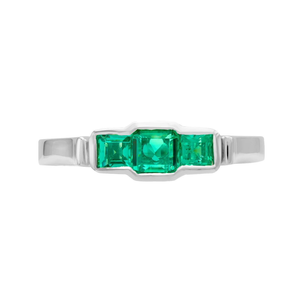 ANILLO TRIOLOGY CON ESMERALDAS