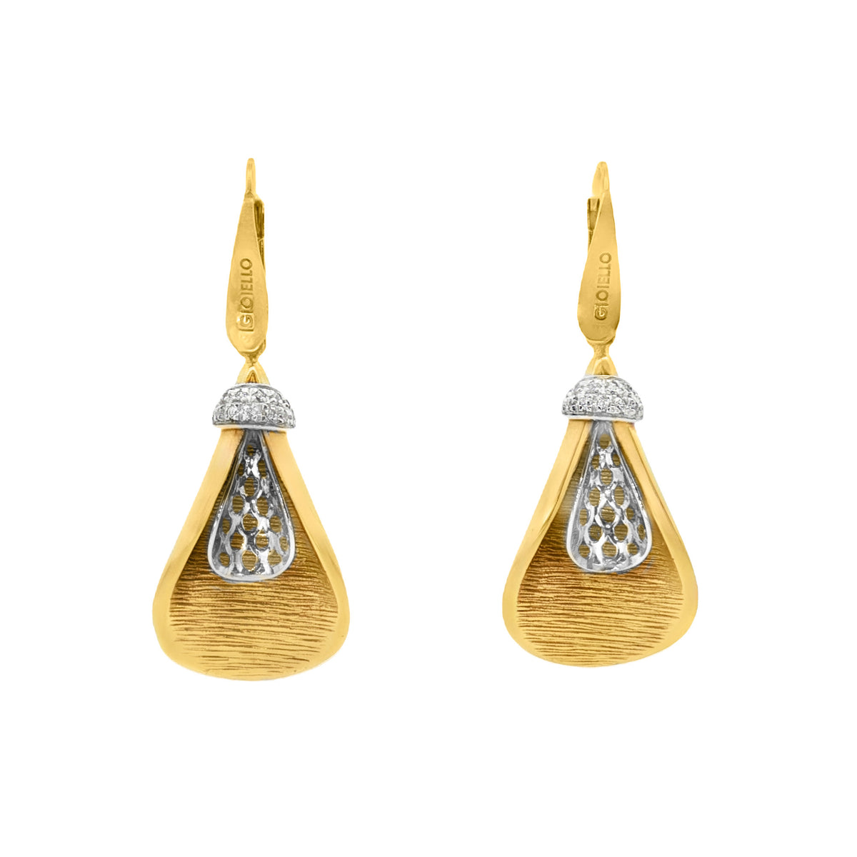 ARETES CARTUCHO CON ZIRCONES