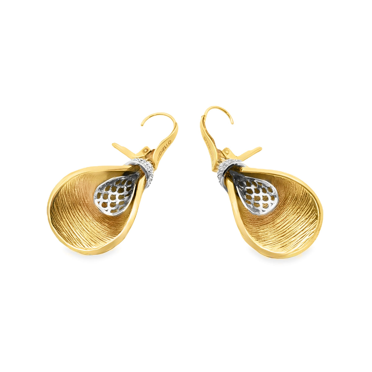ARETES CARTUCHO CON ZIRCONES