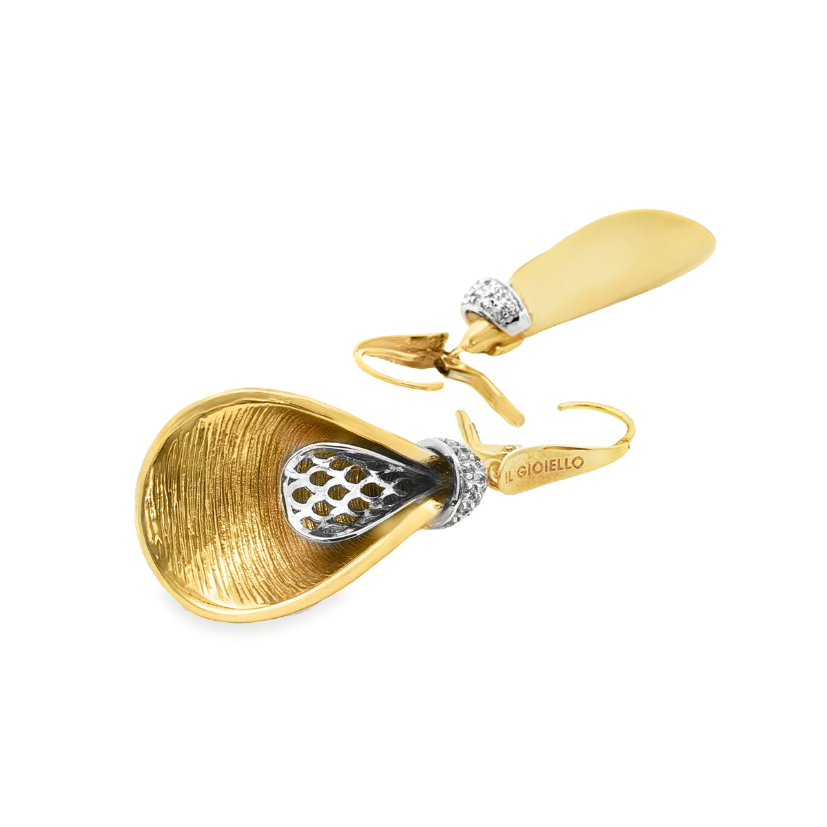 ARETES CARTUCHO CON ZIRCONES