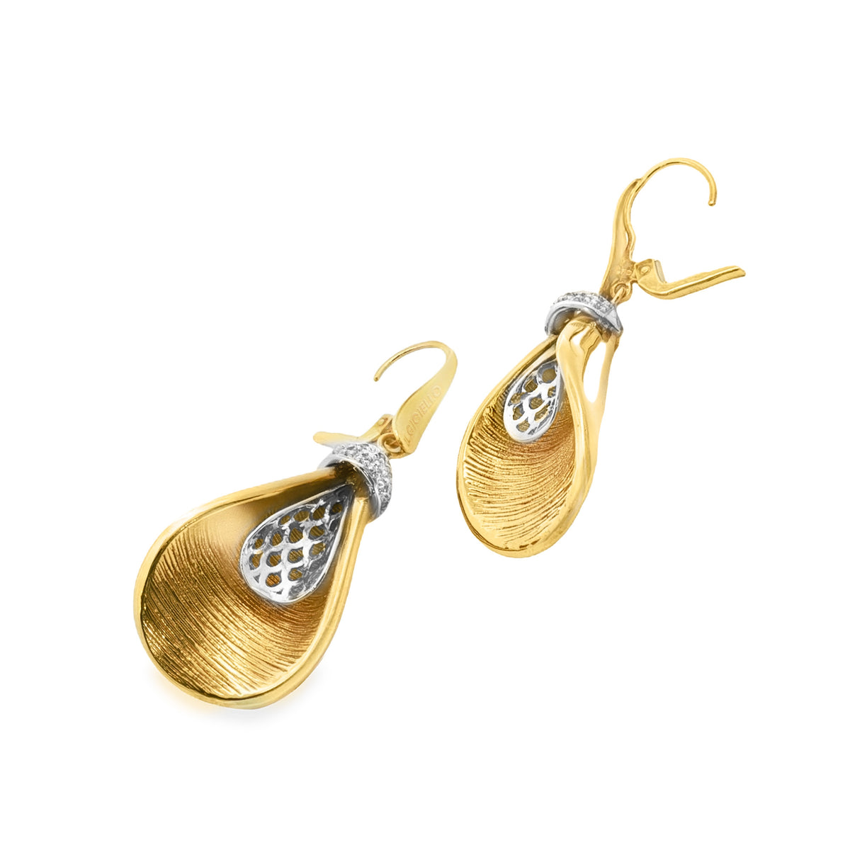 ARETES CARTUCHO CON ZIRCONES