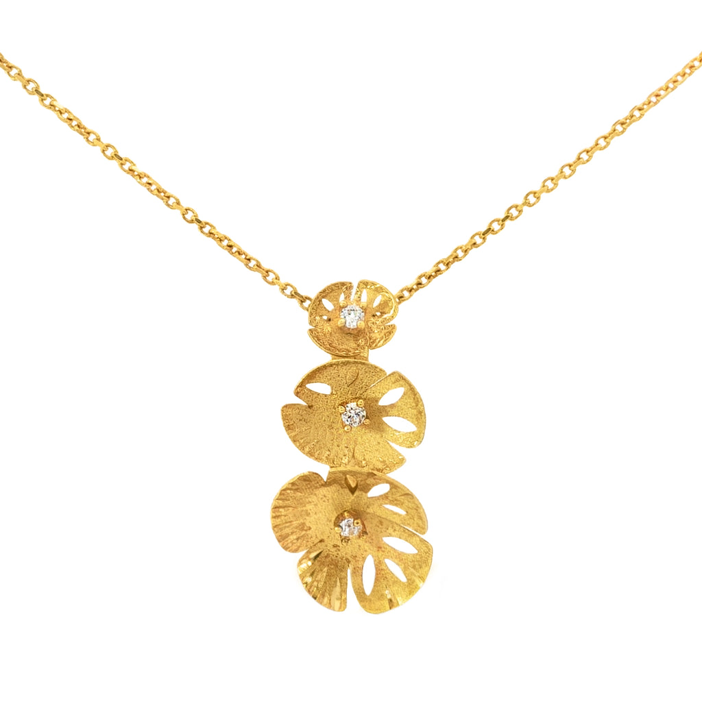 GARGANTILLA FLORES CON ZIRCÓN