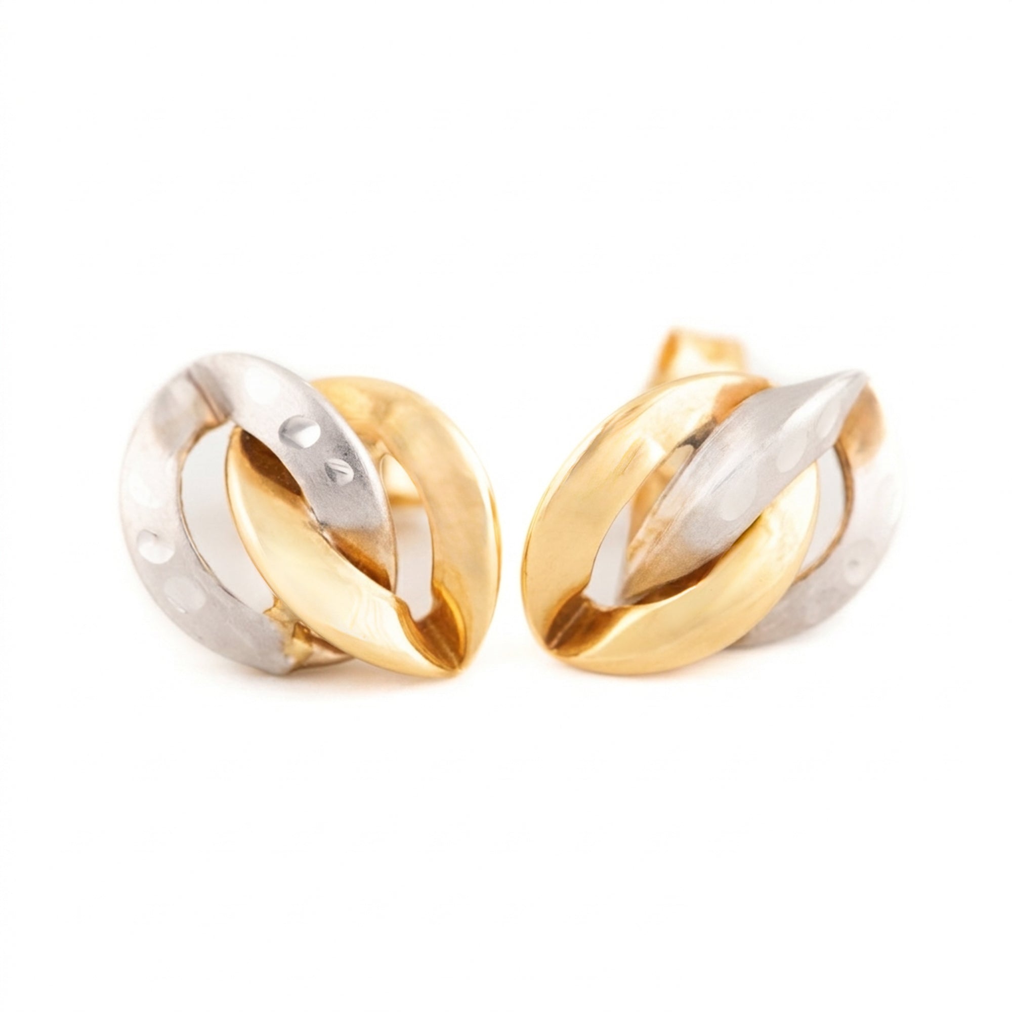 ARETES HOJAS ENTRELAZADAS