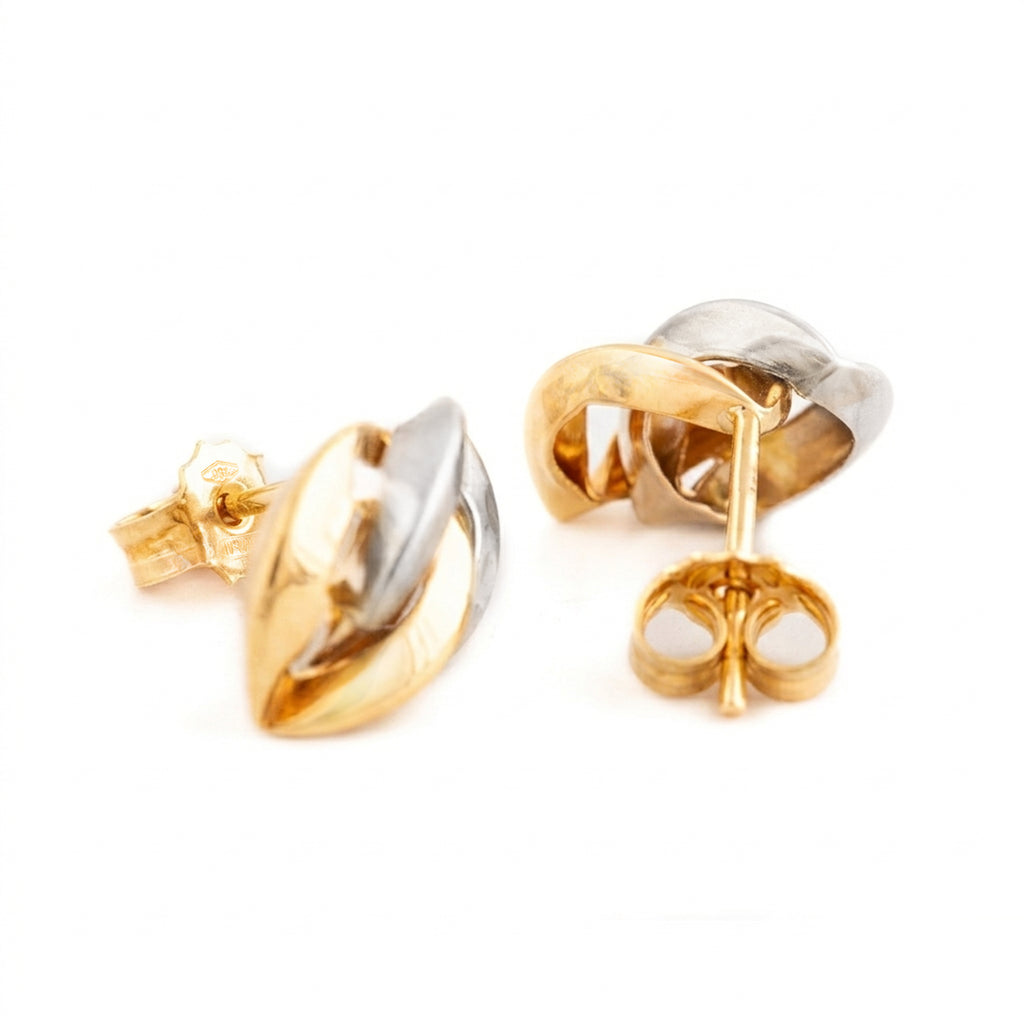 ARETES HOJAS ENTRELAZADAS