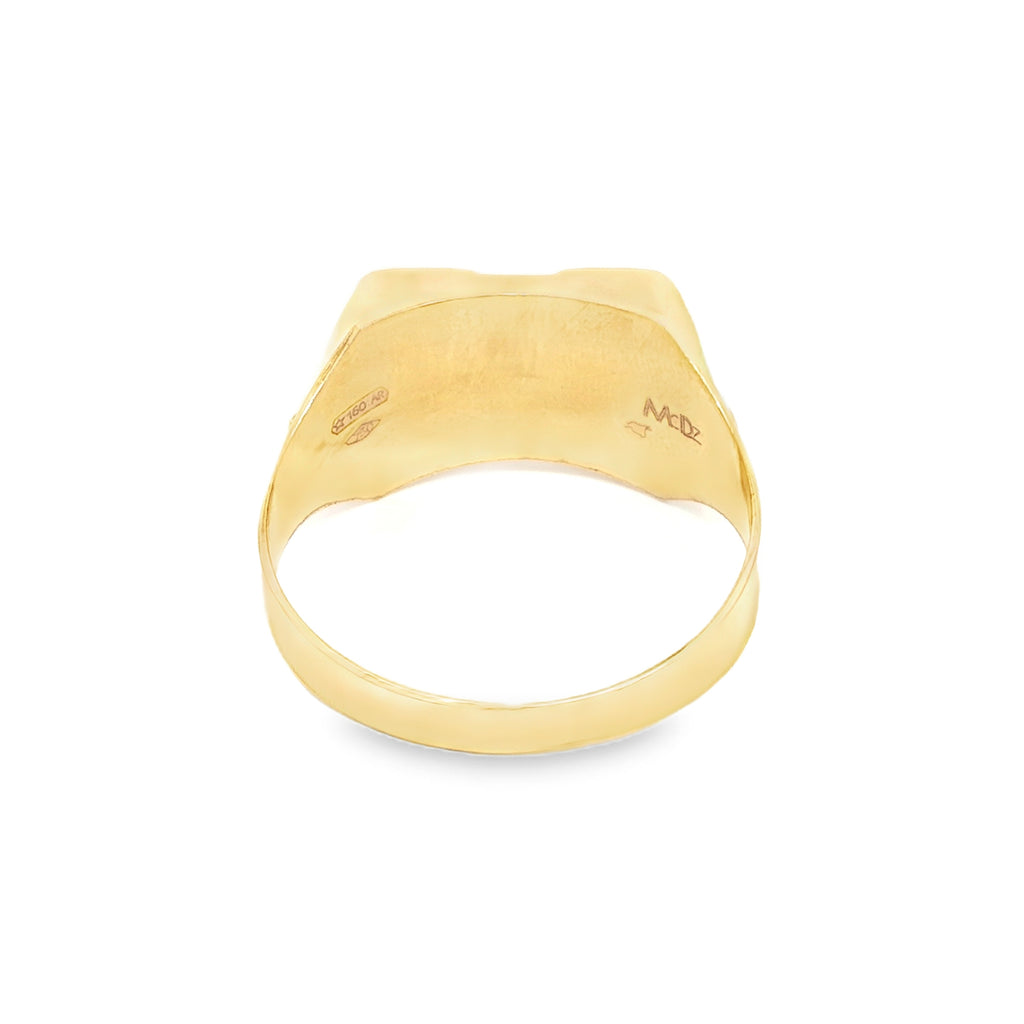 ANILLO RECTANGULAR TRES OROS