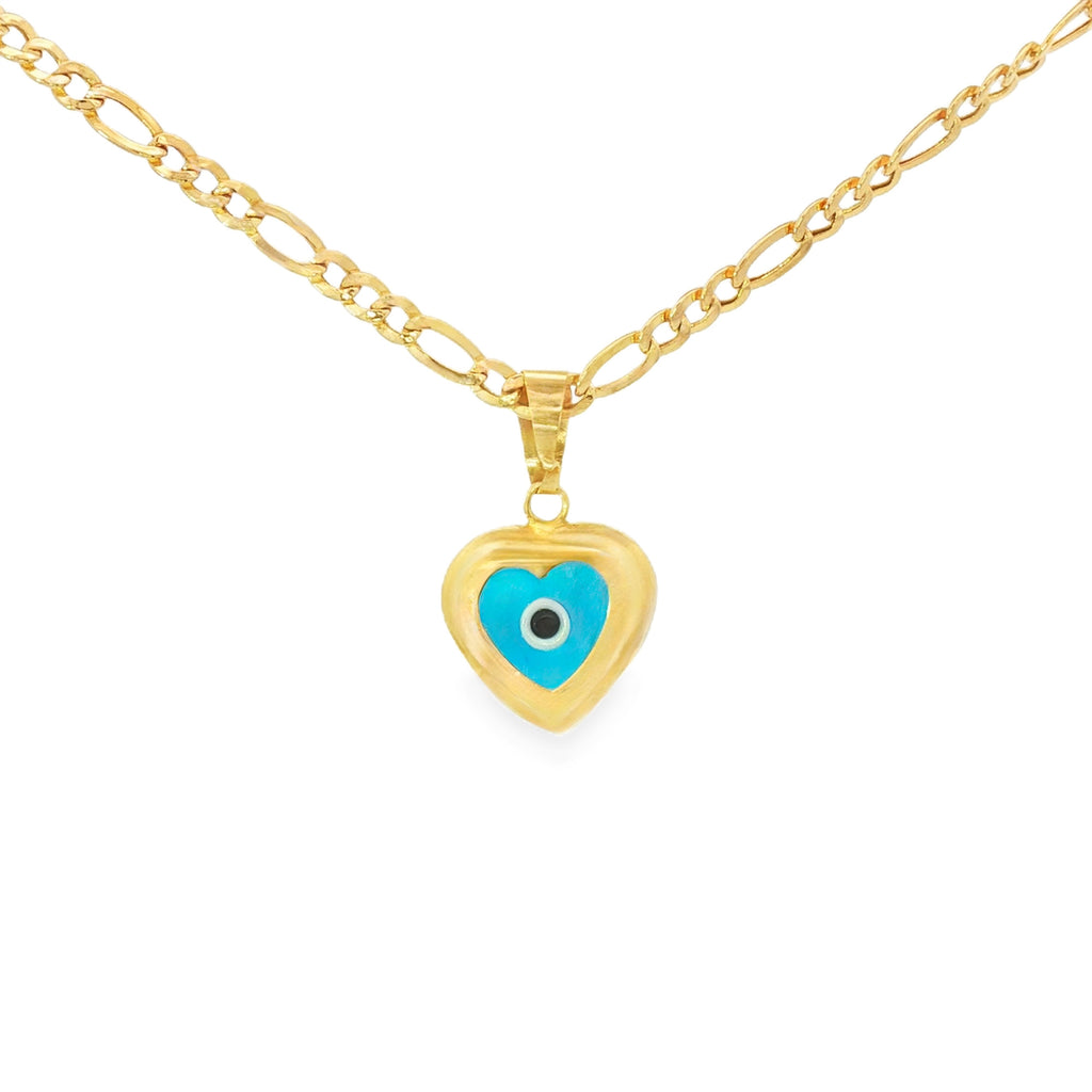 DIJE OJO PROTECTOR CORAZÓN AZUL