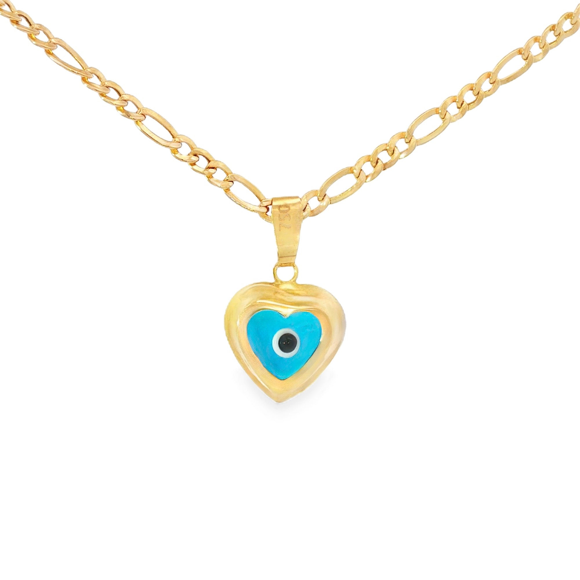 DIJE OJO PROTECTOR CORAZÓN AZUL