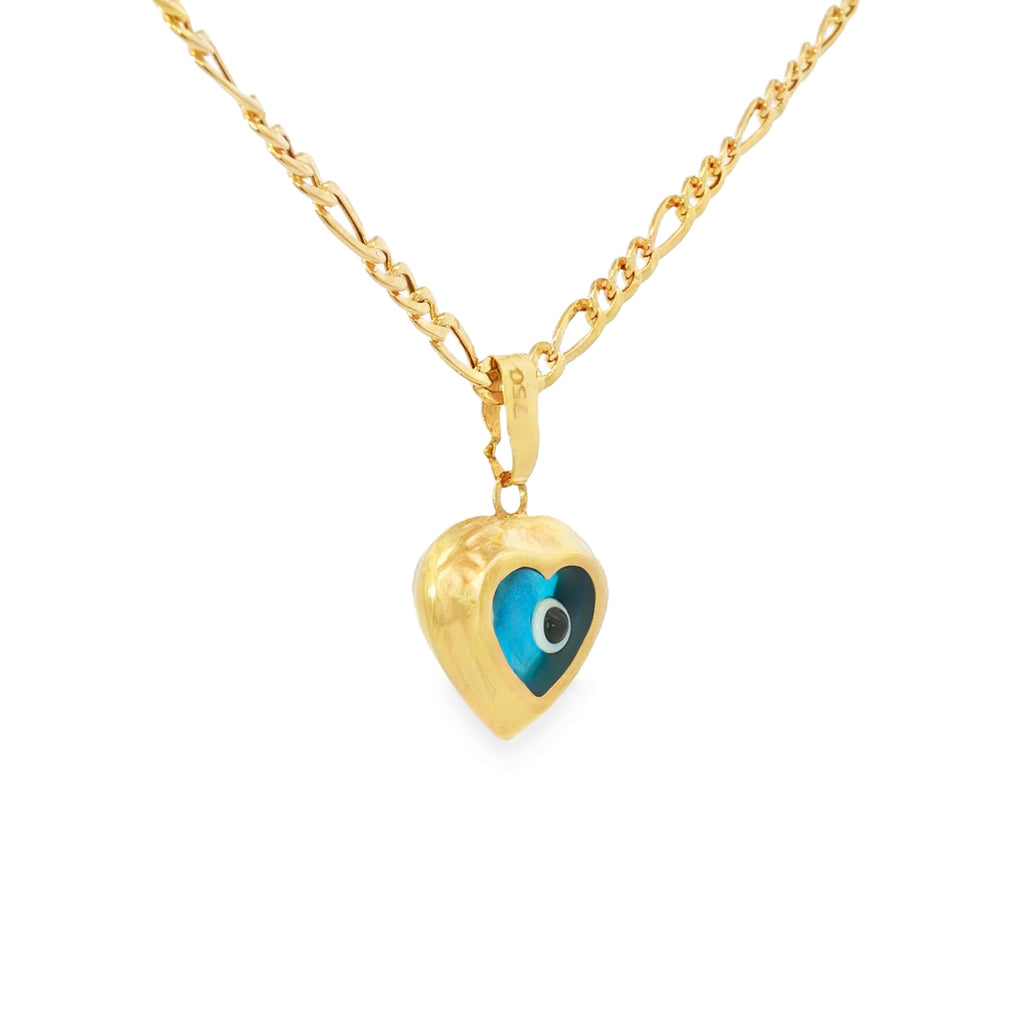 DIJE OJO PROTECTOR CORAZÓN AZUL