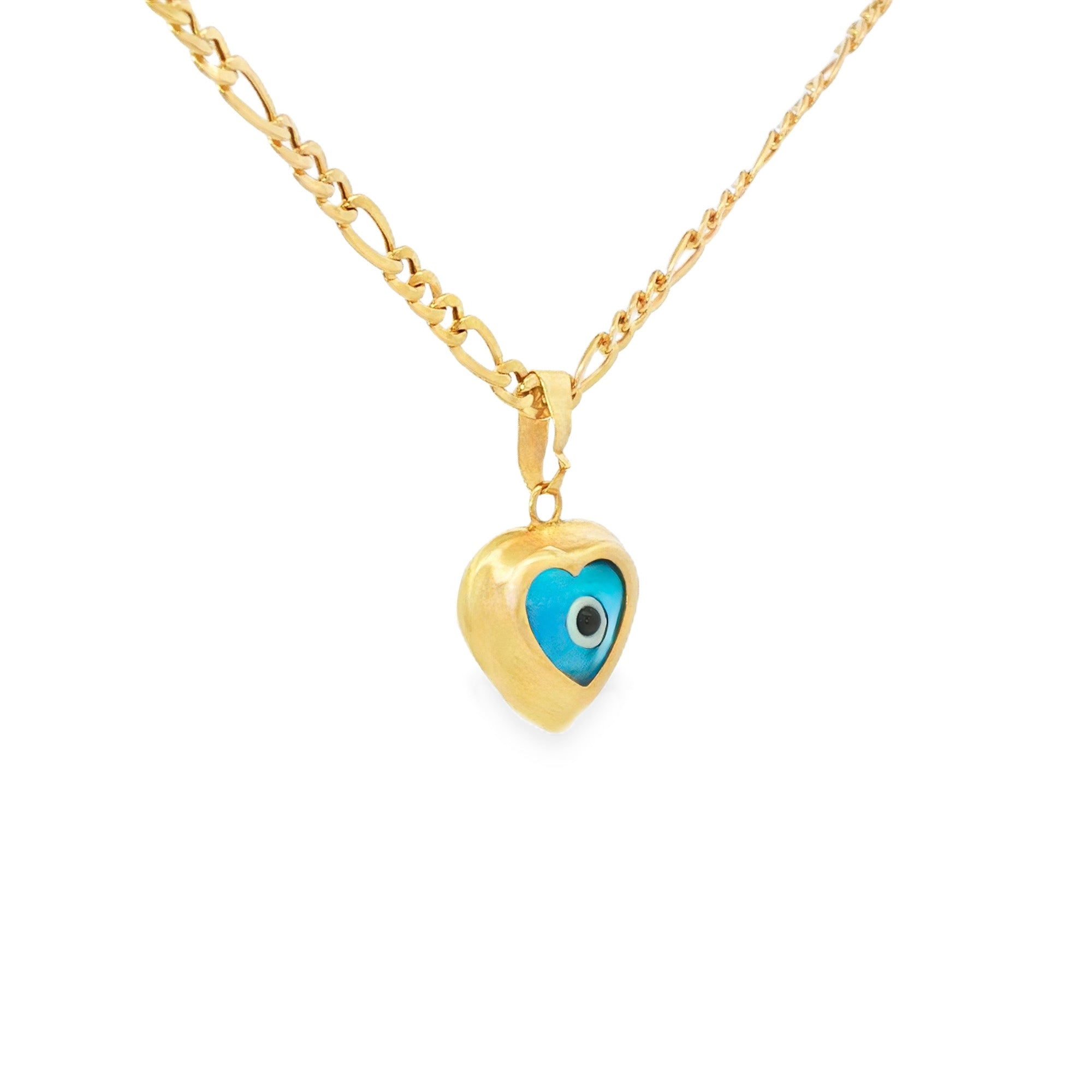 DIJE OJO PROTECTOR CORAZÓN AZUL