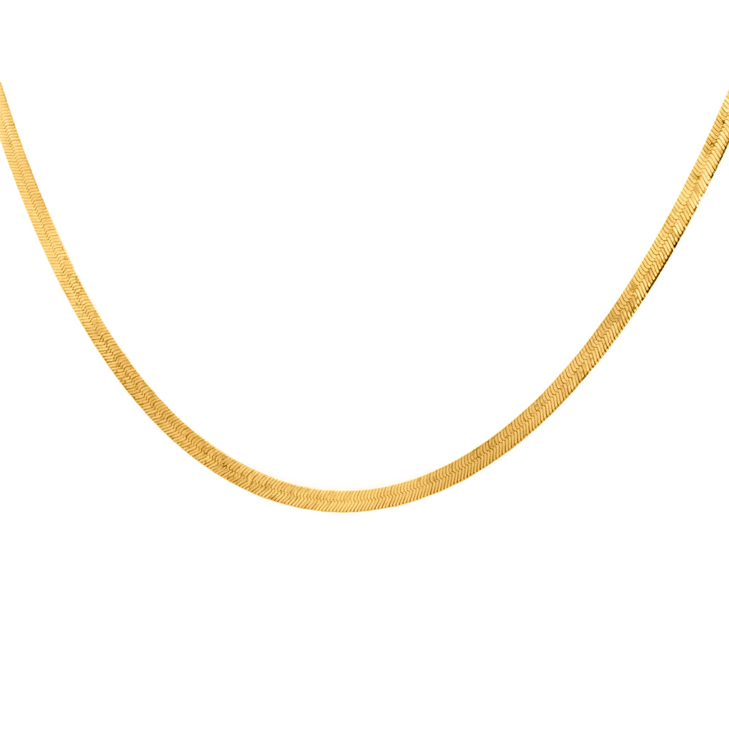 CADENA PLANA GRABADA 45 CM