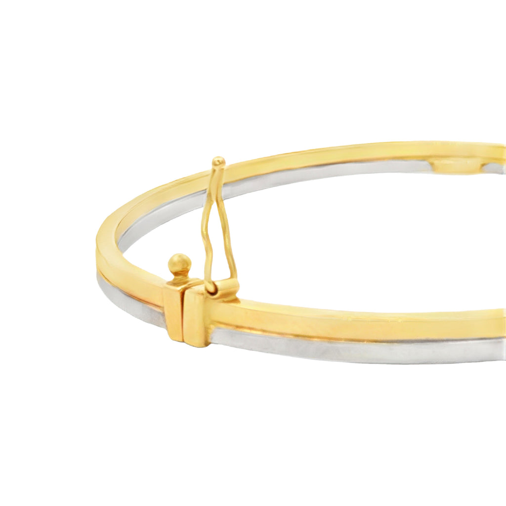 PULSERA ARO OVAL PLANO DOS FILAS