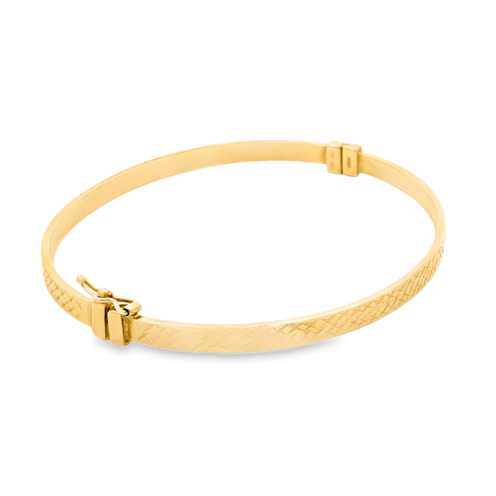 PULSERA ARO OVAL PLANO GRABADO