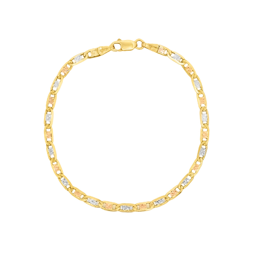 PULSERA TEJIDO VALENTINO 3 OROS