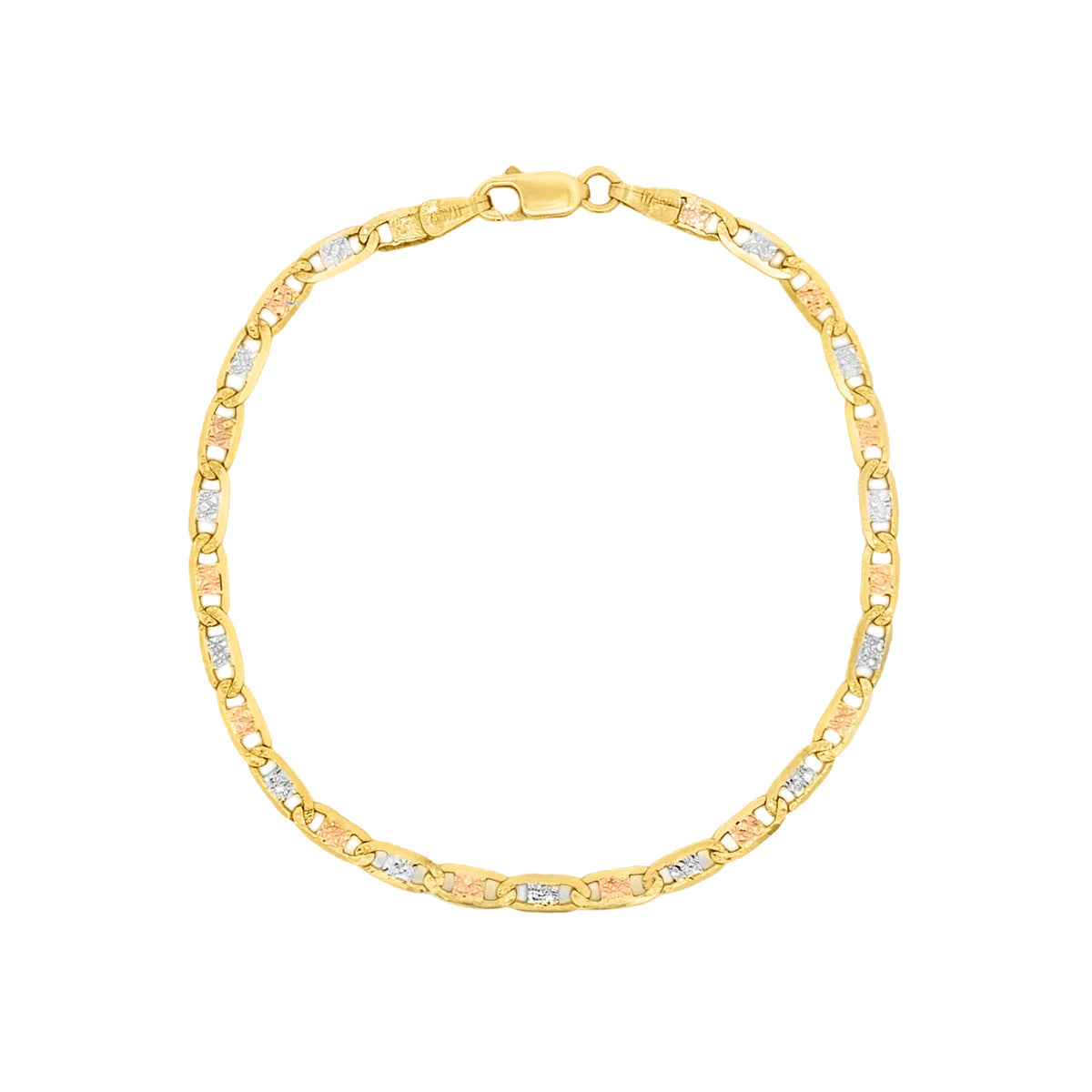 PULSERA TEJIDO VALENTINO 3 OROS