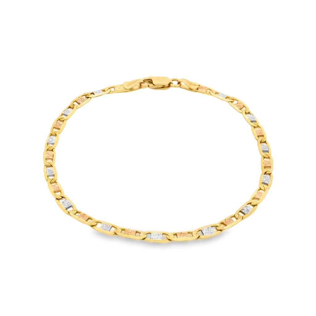 PULSERA TEJIDO VALENTINO 3 OROS