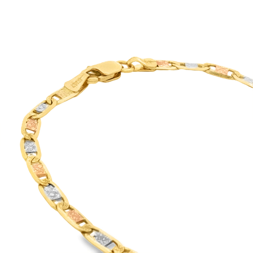 PULSERA TEJIDO VALENTINO 3 OROS