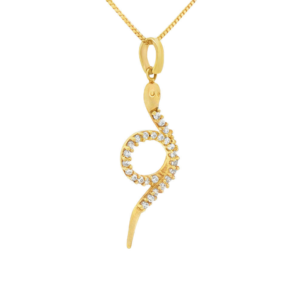 DIJE SERPIENTE CON ZIRCONES