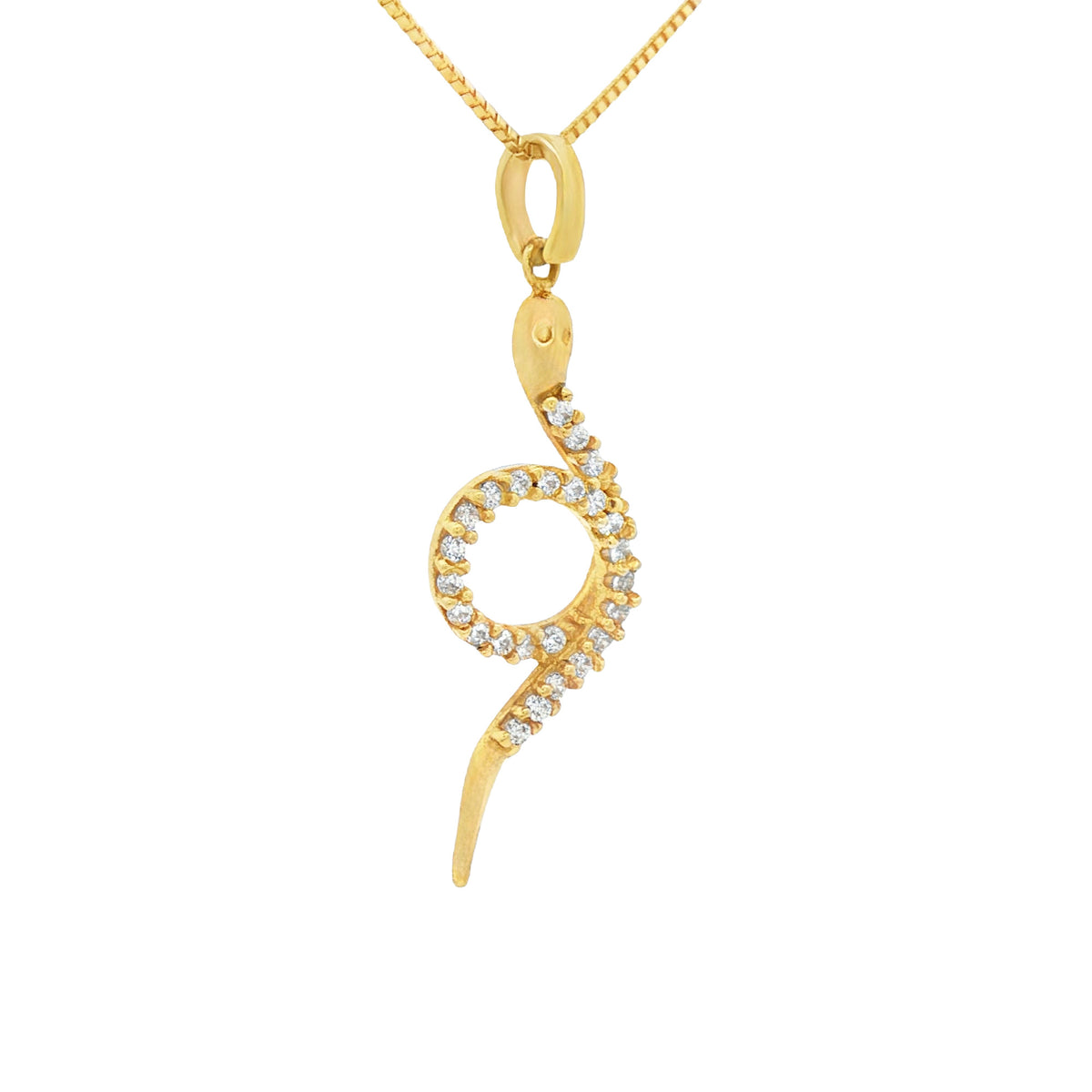 DIJE SERPIENTE CON ZIRCONES