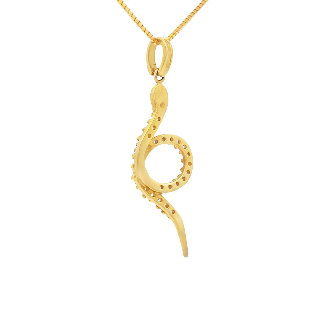 DIJE SERPIENTE CON ZIRCONES