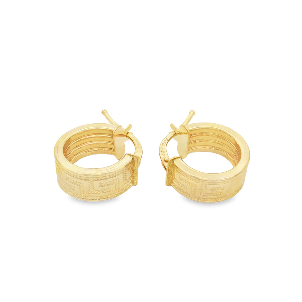 CANDONGAS GRABADAS VERSACE 1.3 CM