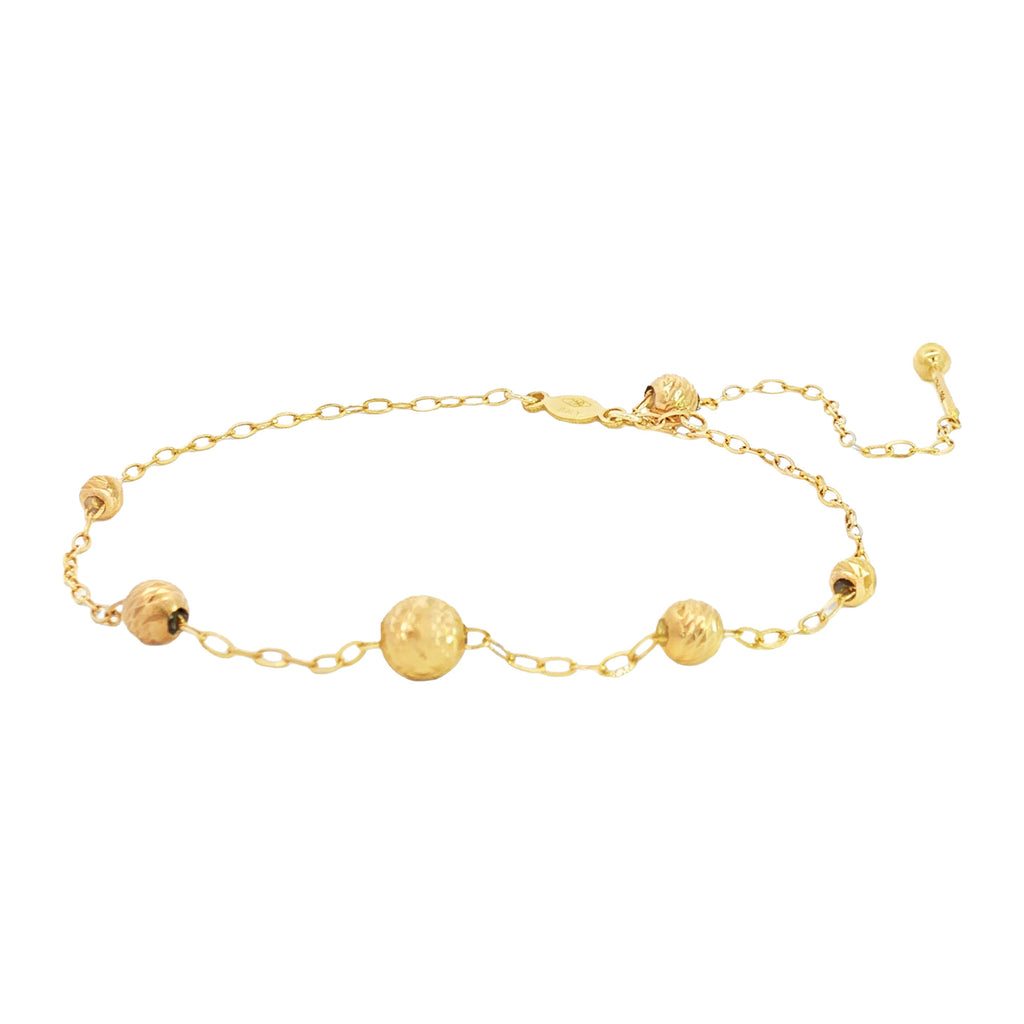 PULSERA CORREDIZA BOLA GRABADA