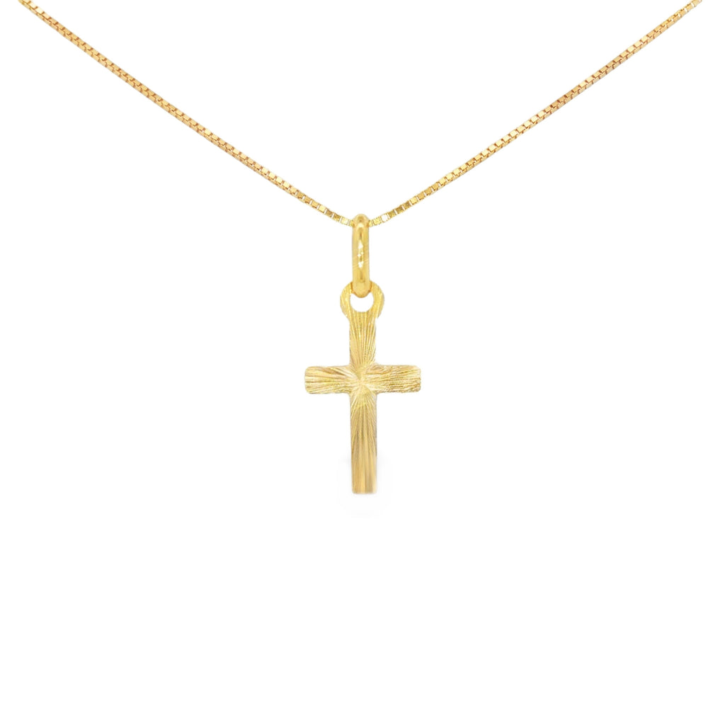 DIJE CRUZ DIAMANTADA PLANA