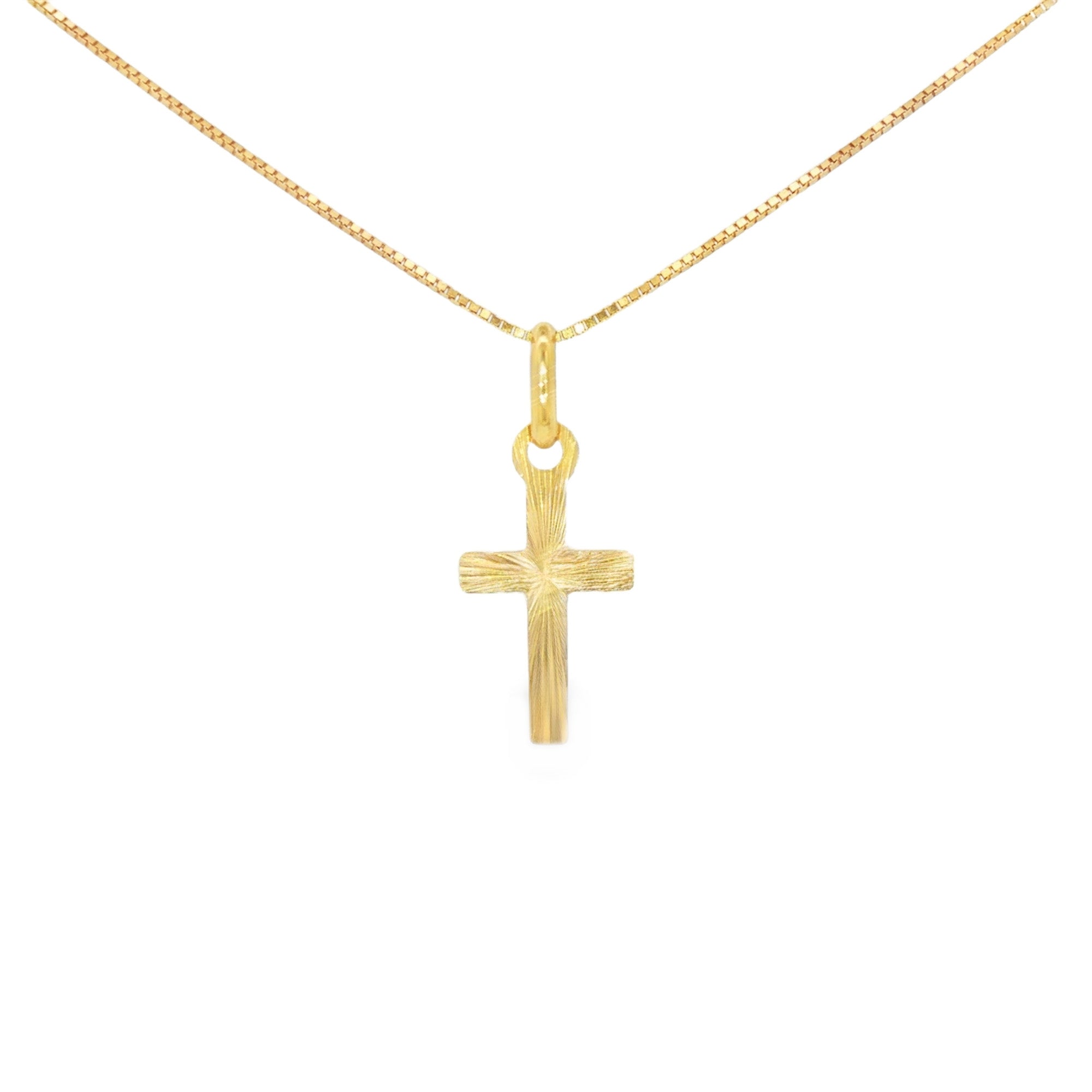 DIJE CRUZ DIAMANTADA PLANA