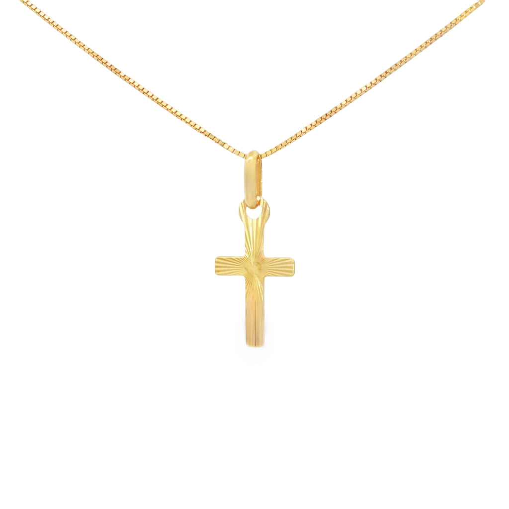 DIJE CRUZ DIAMANTADA PLANA
