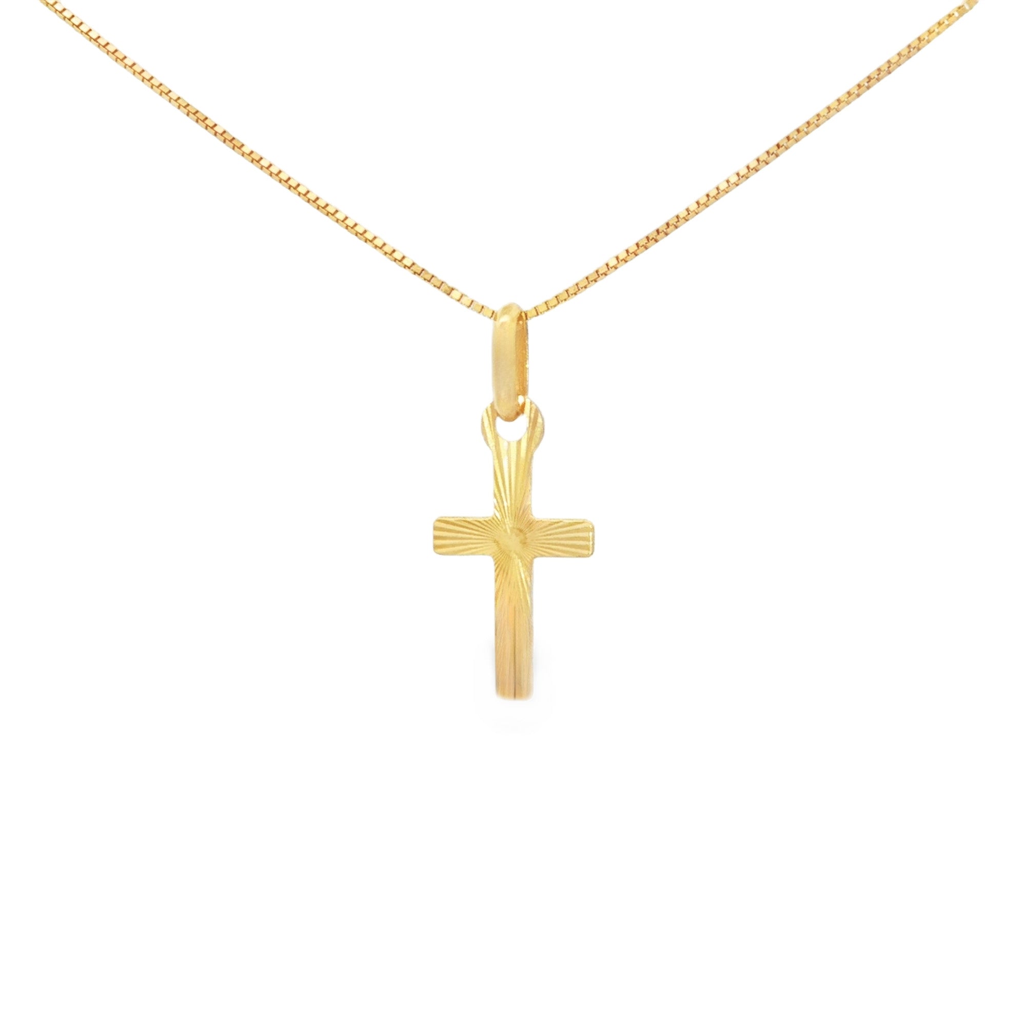 DIJE CRUZ DIAMANTADA PLANA