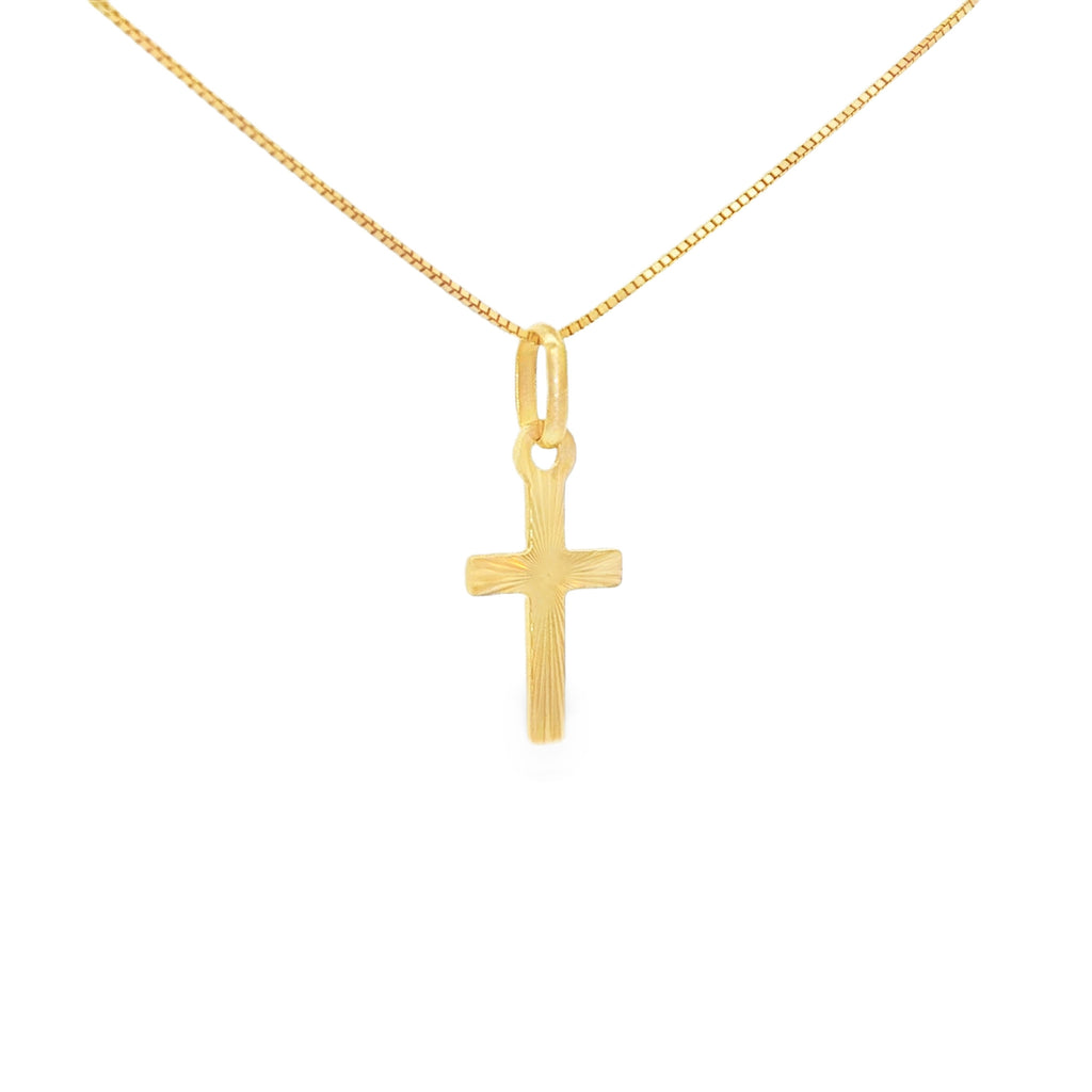 DIJE CRUZ DIAMANTADA PLANA