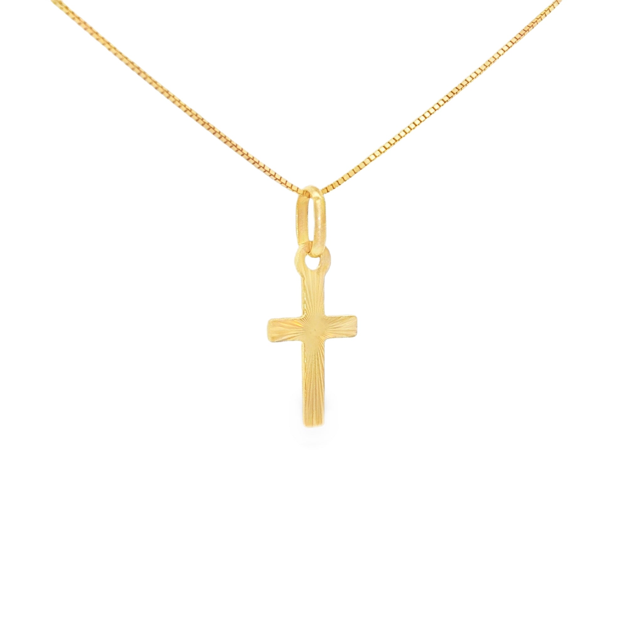 DIJE CRUZ DIAMANTADA PLANA