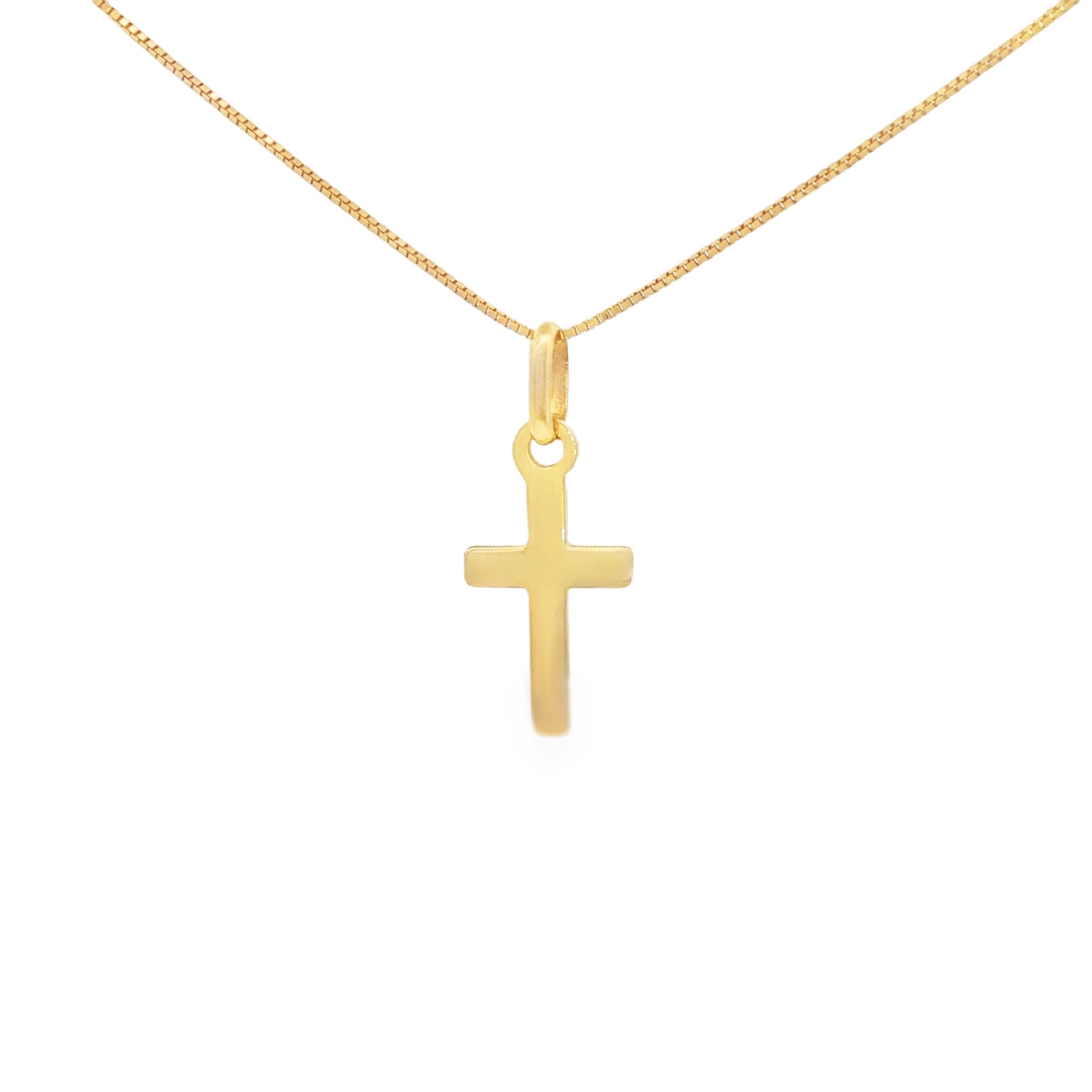 DIJE CRUZ DIAMANTADA PLANA