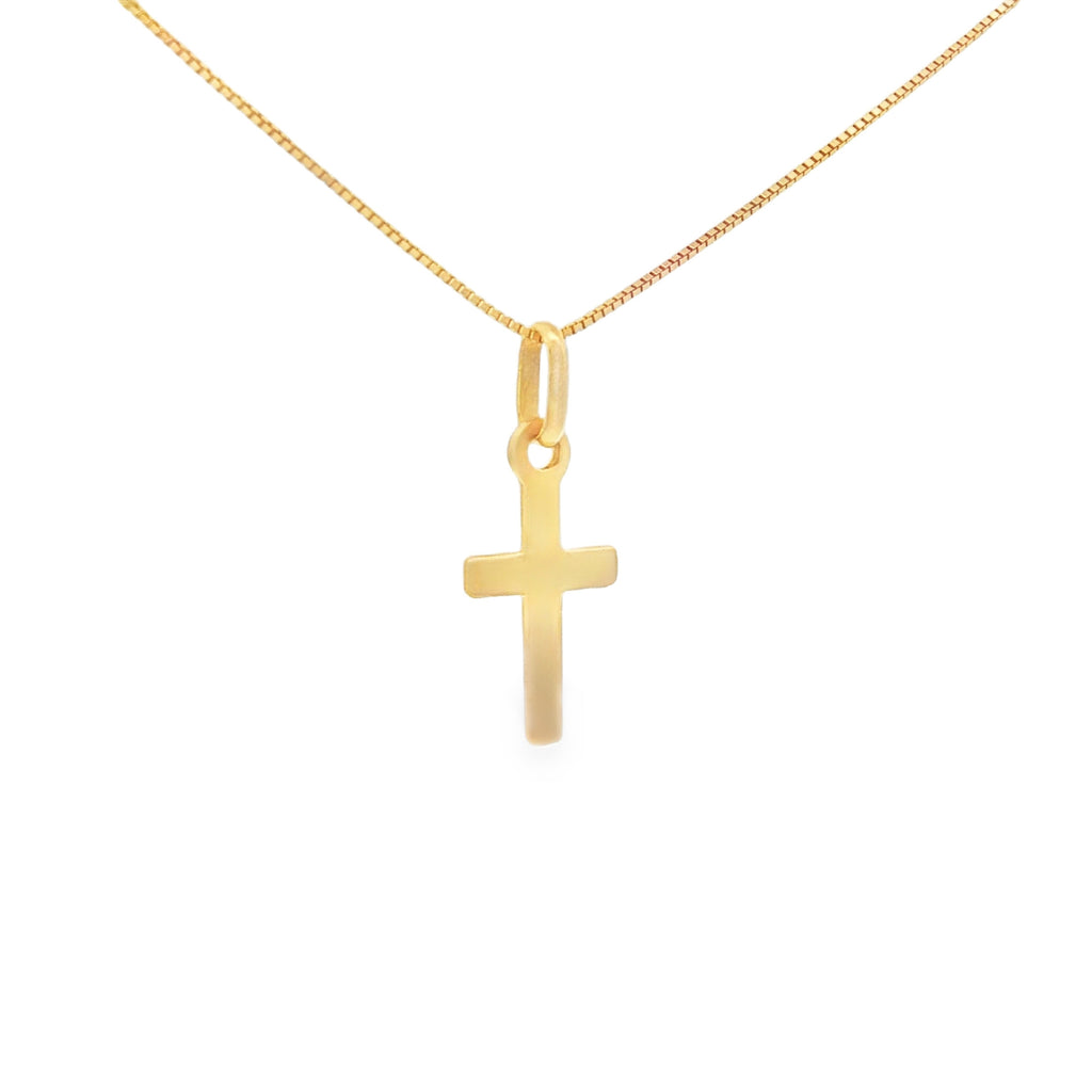 DIJE CRUZ DIAMANTADA PLANA