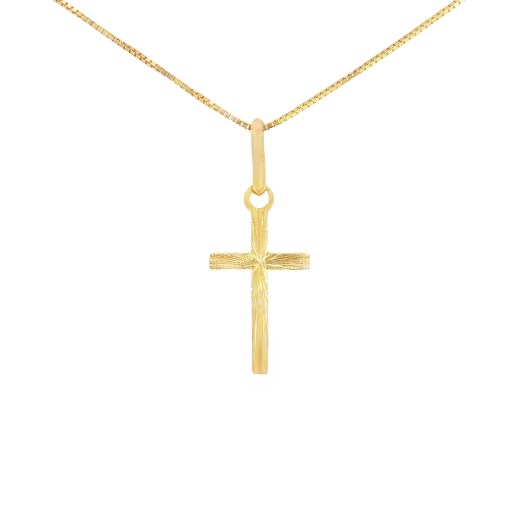 DIJE CRUZ DIAMANTADA PLANA