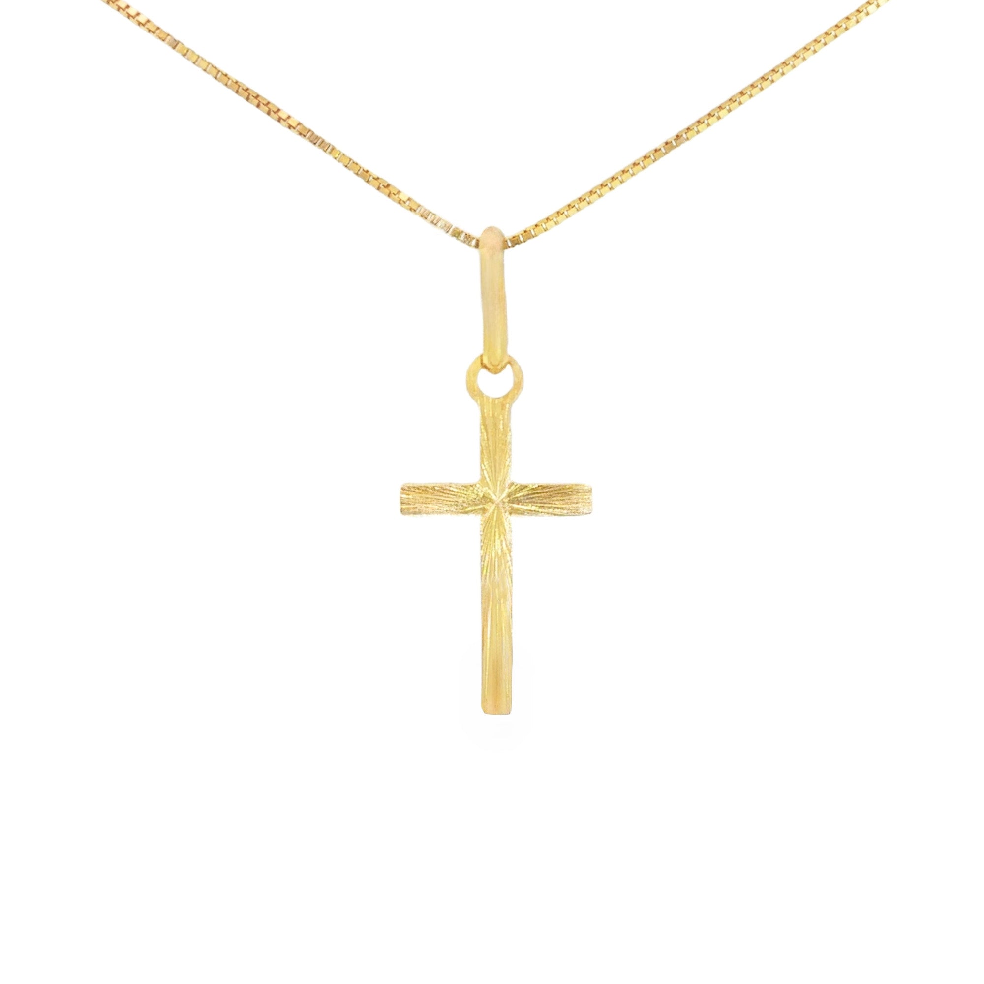 DIJE CRUZ DIAMANTADA PLANA