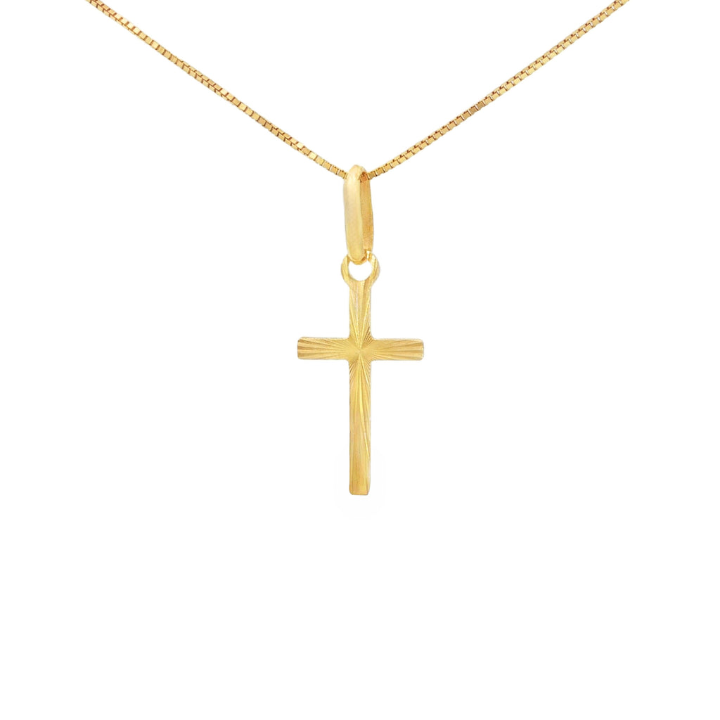 DIJE CRUZ DIAMANTADA PLANA