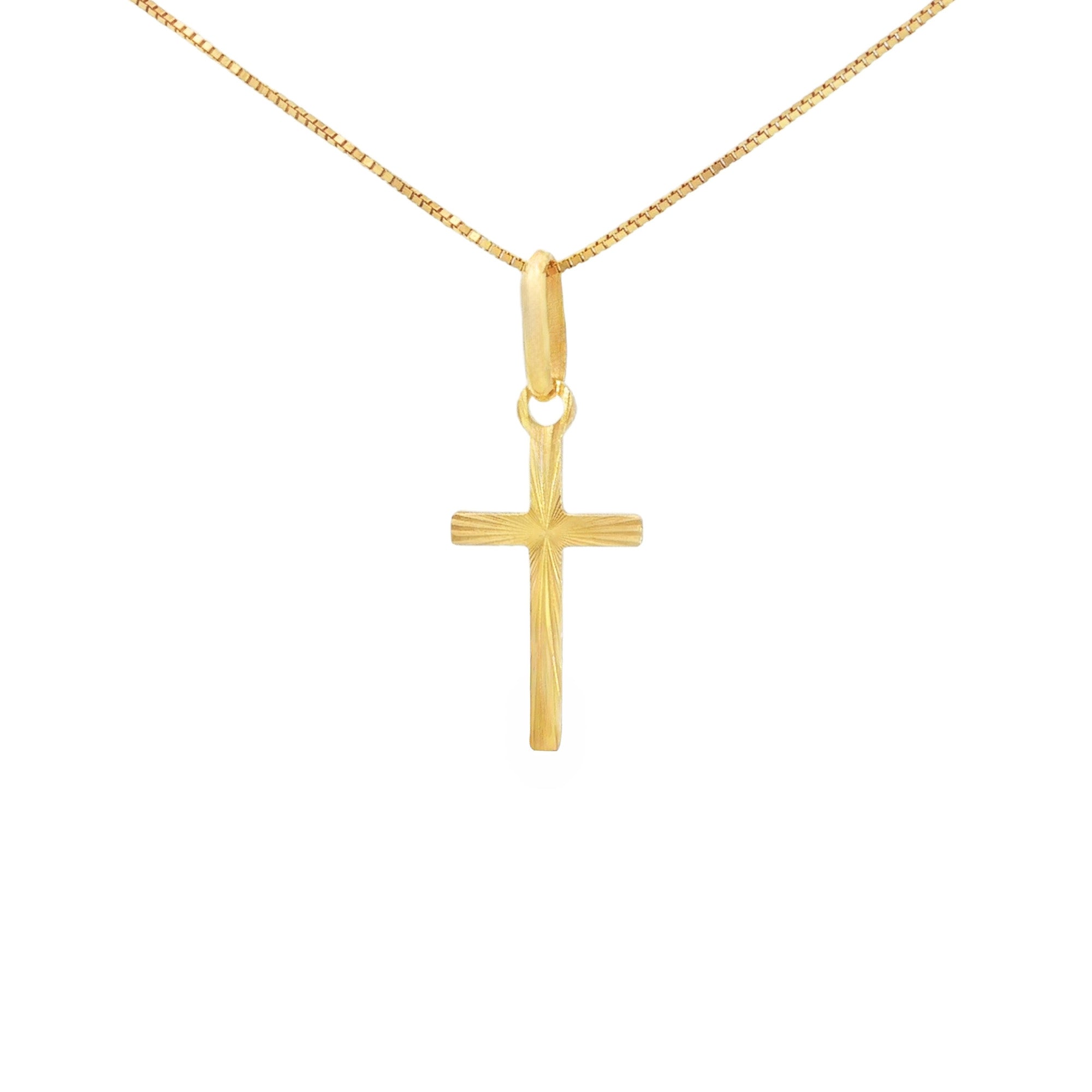 DIJE CRUZ DIAMANTADA PLANA