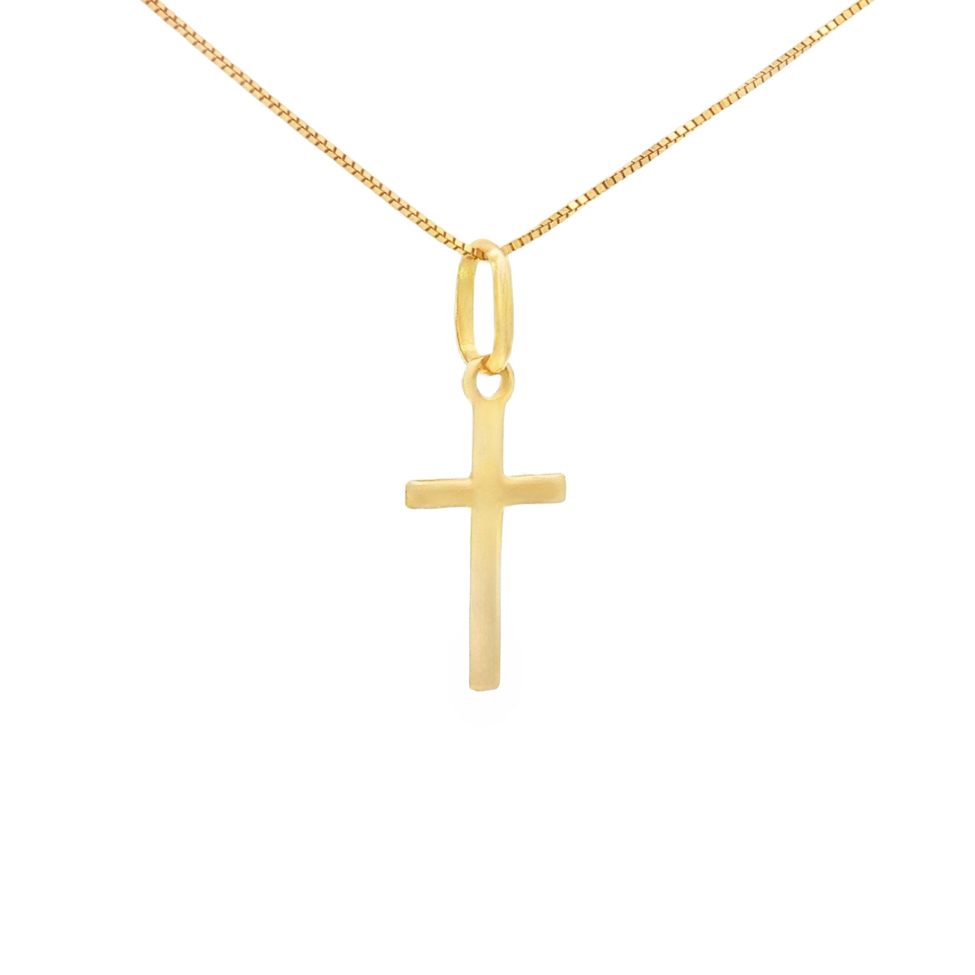 DIJE CRUZ DIAMANTADA PLANA